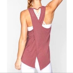 Athletica Essence Tie Back Tank in Pink - Size 1X